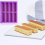 4PCS Rectangle Silicone Mold Energy Bar Maker Chocolate Cornbread Cheesecake Soap Mould 7