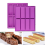 4PCS Rectangle Silicone Mold Energy Bar Maker Chocolate Cornbread Cheesecake Soap Mould 5