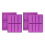 4PCS Rectangle Silicone Mold Energy Bar Maker Chocolate Cornbread Cheesecake Soap Mould 1