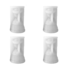 4 Stück 3D-Cartoon-Silikon-Kerzenform mit kleinen Mädchenpuppen, für Wachs-Aromatherapie, DIY-Weihnachtsgeschenkform