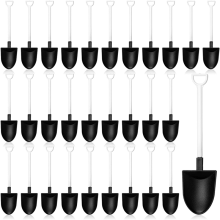 200 mini cucharas de pala para postre desechables de plástico con forma