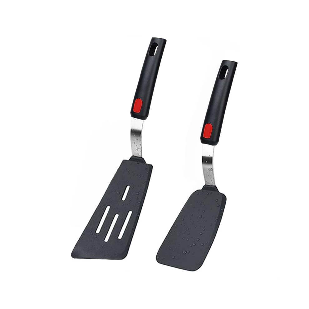 Exogio Silicone Spatula Set Of 2, 600F Heat Resistant Cooking Spatulas For Nonstick Cookware, Kitchen Utensils Use
