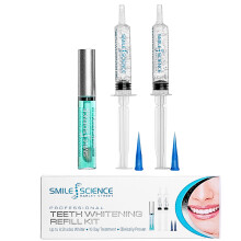 Smile Science Teeth Whitening Refill Kit, Whitening Gel Refills, Tooth Stain Remover