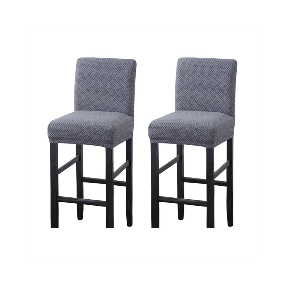 Reusable Pub Counter Stool Chair Covers Slipcover Stretch Removable Washable Dining Room For Kitchen B Gray 4852799906577