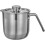 Egg Separator, Stainless Steel Yolk White Separator Tool With Cover, Separates Multiple Eggs 8
