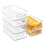 Fridge Storage Organizer, Stackable Organizer - Clear Free for Refrigerator, Freezer and Kitchen 2