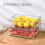 Fridge Storage Organizer, Stackable Organizer - Clear Free for Refrigerator, Freezer and Kitchen 7