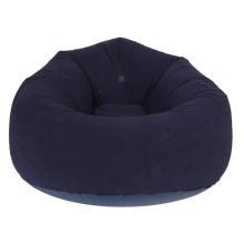 Großer aufblasbarer Sofastuhl, beflockt, PVC, Gartenlounge, Sitzsack, Gartenmöbel, Camping, Rucksackreisen (A)