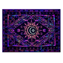 Wandteppich für Schlafzimmer, ästhetische Raumdekoration, Wand, Schwarzlicht, UV-reaktive Schwarzlicht-Poster, bunt, A