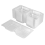 100Pcs Single Individual Cake Boxes Dessert Containers Cheesecake Stackable Square Clear Food 3