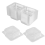 100Pcs Single Individual Cake Boxes Dessert Containers Cheesecake Stackable Square Clear Food 4