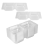100Pcs Single Individual Cake Boxes Dessert Containers Cheesecake Stackable Square Clear Food 5