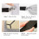 2 pezzi Bretelle elastiche regolabili con clip per lenzuola, coprimaterassi, cuscini per divani (nero) 6