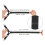 2 pezzi Bretelle elastiche regolabili con clip per lenzuola, coprimaterassi, cuscini per divani (nero) 5