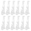 Valance Clips, Clear Plastic Clips for Blinds, Hidden Window Blind Horizontal (12 PCS) 3