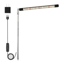 Vollspektrum-LED-Wachstumslichter für Zimmerpflanzen mit einstellbarer Höhe, 3 Beleuchtungsspektren, automatischer Timer 3/9/12 Stunden, US-Stecker