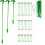 30 Pack Plant Support Stakes, Garden Single Stemmed Prop, Sticks 1