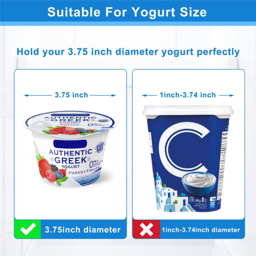Yogurt Organizer for Fridge, Holder Refrigerator Slider Sliding 2