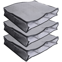 3 Pack Storage Bins Clothes Storage,Foldable Blanket Bags, Under Bed Containers for Organizing,Clothing