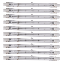 R7S Halogen Light Bulb 118 mm 200 W 230 V Pack of 10 Rod Dimmable Lamp Lights