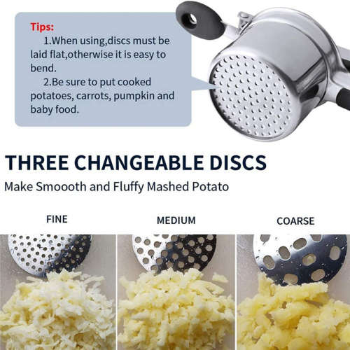 Potato Blender, Spaghetti Making Machine with 3 Interchangeable Discs for Mashed Potatoes, Pasta 2