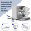 Potato Blender, Spaghetti Making Machine with 3 Interchangeable Discs for Mashed Potatoes, Pasta 4
