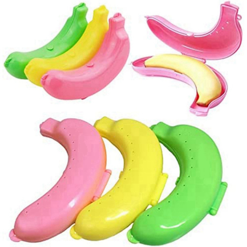 Banana Case, Cute Protector Storage Box, Portable Holder for Lunch Boxes, -Free Fruit Container 2