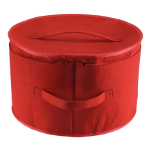 Organizador de caja de sombreros, cajas de viaje redondas, bolsa de almacenamiento plegable con tapa a prueba de polvo, tamaño grande D
