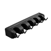 Mopp- und Besenhalter, Wandhalterung, robust, für Zuhause, Garten, Garage, Lagerraum, Werkzeug-Organizer, Schwarz