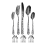 20-Piece Set, Stainless Steel Silverware Cutlery Set for 4, Pattern Design, Includes Dinner Knives 1