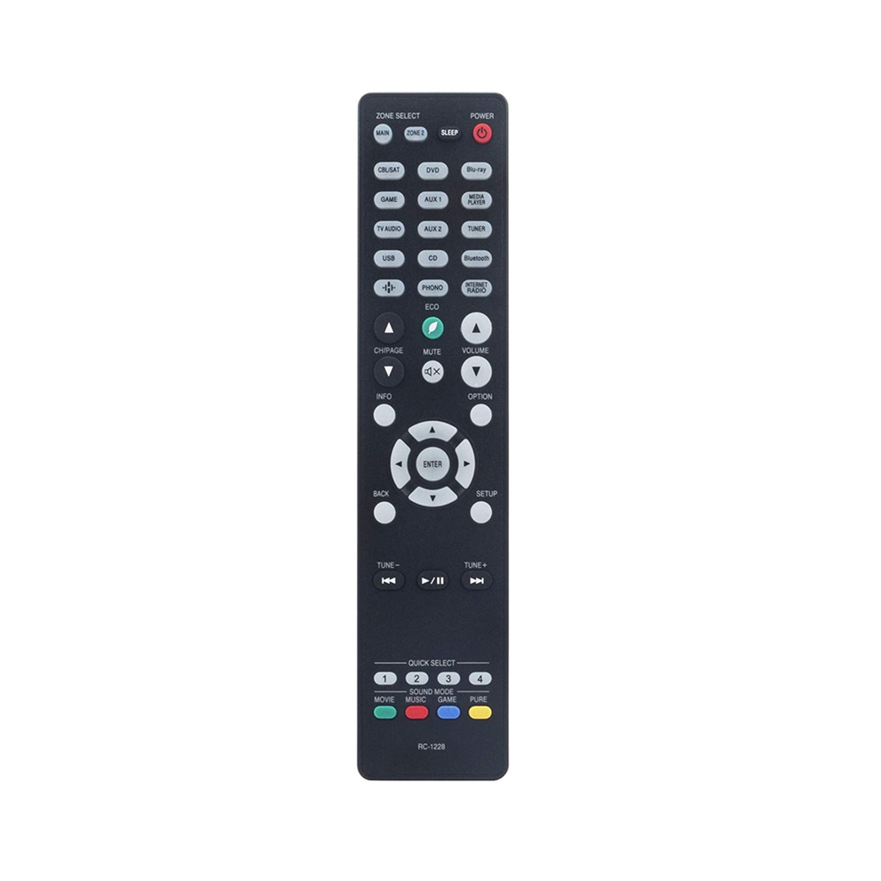 Rc-1228 Remote Control Replace For Integrated Network Av Receiver Avr-X3600h Avr-X2600h Avr-S950h Avr-X3500h 4852799922935