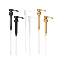 Kaffeesirup-Pumpspender, 6er-Pack für 750-ml-Flaschen, 3-farbige Pumpflaschen