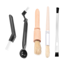 Juego de cepillos para café, kit de espresso, máquina de molinillo de madera, limpieza y para