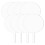 Acrylic Cake Topper Round Cupcake Blank Stick,DIY Circle DecoratingKit 11