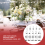 Table Numbers Wedding Acrylic for Stands (Silver) 8