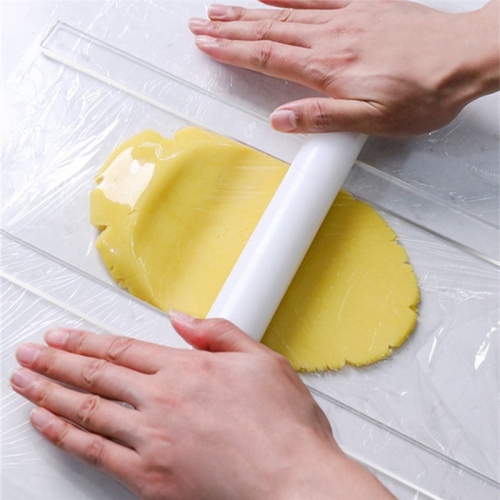 2Pcs Acrylic Biscuit Cake Rolling Tool Balance Ruler Fondant Icing Thickness Smoother Baking A 1