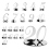 Table Numbers Wedding Acrylic for Stands (Silver) 2