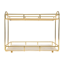 Leichter Luxus-Make-up-Organizer für die Arbeitsplatte, Hautpflegeprodukte, Parfüm für Kosmetik, Badezimmer-Aufbewahrungsregal C