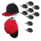 8Pcs Hat Hooks for Wall Rack Baseball Cap Display Hangers Black 2
