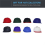 8Pcs Hat Hooks for Wall Rack Baseball Cap Display Hangers Black 3