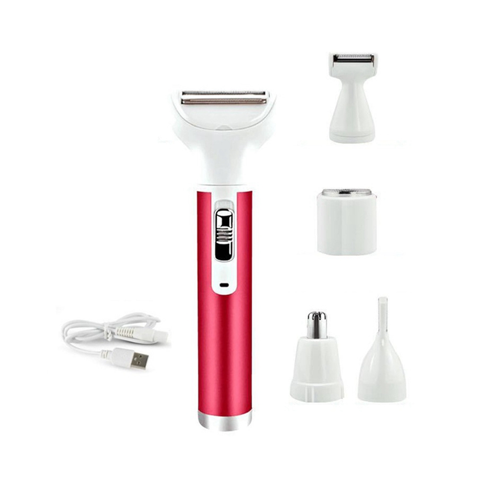 Exogio 5 In 1 Body Hair Removal Epilator Armpit Bikini Leg Pubic Electric Shave Clipper Shaver Women