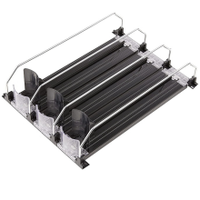 Soda Can Dispenser for Refrigerator with Adjustable Glide - Perfect Soda, Beer, and Other Beverages