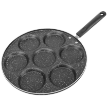 7 Cups Pancakes Frying Pans Breakfast Egg Pan Non-Stick Holes Cooking Ham Pancak Maker Cookware