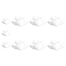 9PCS Clouds Decorations for Ceiling, Cotton Simulation Hanging Cloud Decoration, 3D Artificial Props