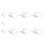 9PCS Clouds Decorations for Ceiling, Cotton Simulation Hanging Cloud Decoration, 3D Artificial Props 10