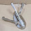 Swivel Hook Solid Metal Foldable Towel Hook, Arm Swing Triple Coat Hanger, Wall-Mounted 6