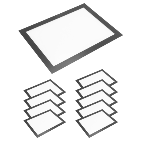 10PCS A5 Magnetic Diamond Art Frames, Self Adhesive Picture Frame Frames Display Black 2