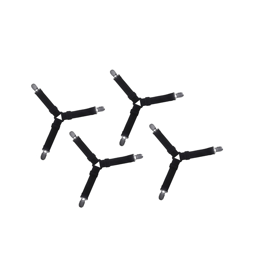 Adjustable Straps Clip For Bed Sheets Mattress Covers Sofa Cushion Elastic Band Belt Triangle Suspenders Gripper Exogio