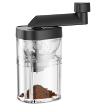 Molinillo de café manual, molinillo cónico apto para granos y especias, molinillo de espresso ajustable, tolva de 25 g