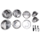 Camping Cookware Set,Stainless Steel Pot, Portable Outdoor Tableware Set, Foldable and Stackable Pot Set 3